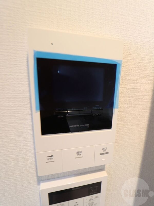 セキュリティ　モニター付きインターフォンで安心です