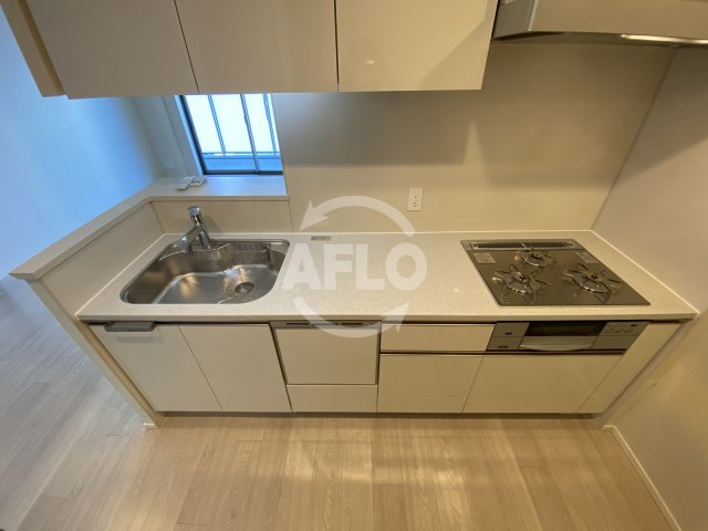 キッチン　ザ・パークハウス中之島タワー　ガス3口コンロカウンターシステ