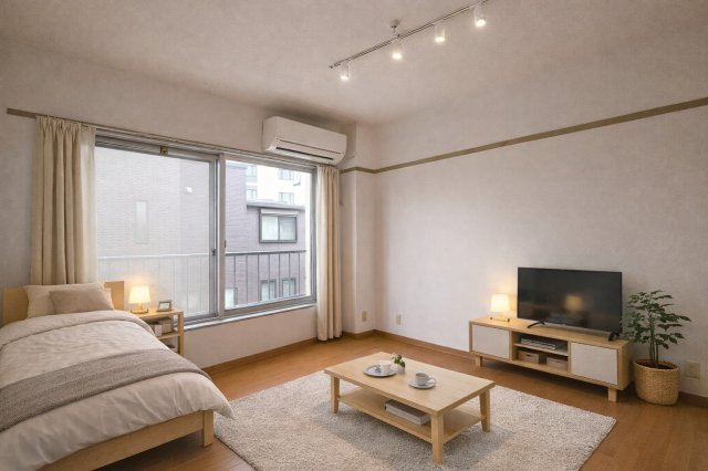 居室・リビング　家具配置イメージ画像です。