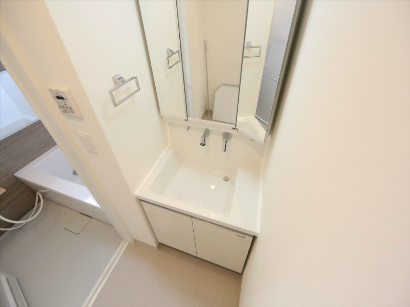 洗面設備　脱衣所　独立洗面台（シャンプードレッサー付）　イメージ写真