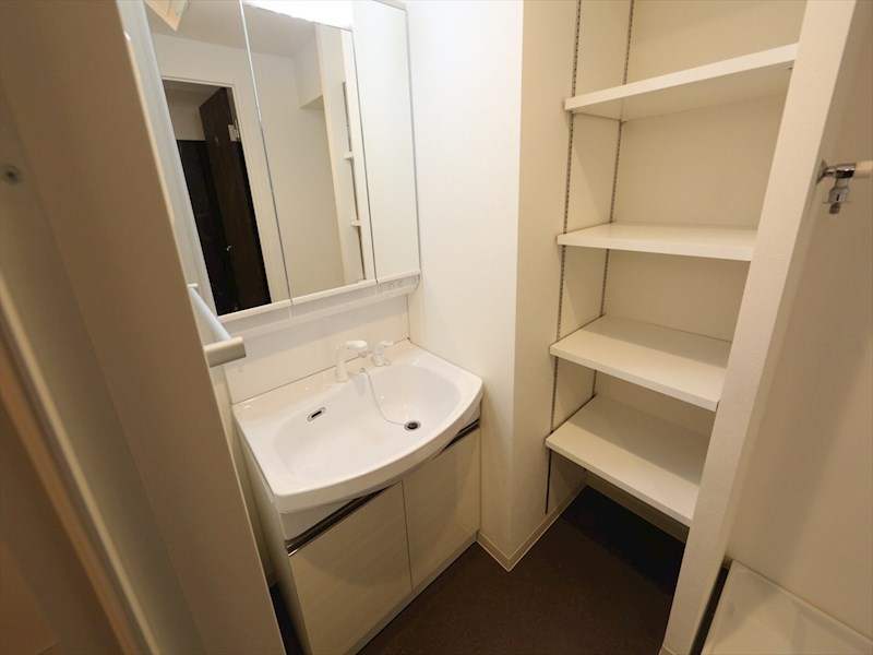 洗面設備　脱衣所　独立洗面台（シャンプードレッサー付）