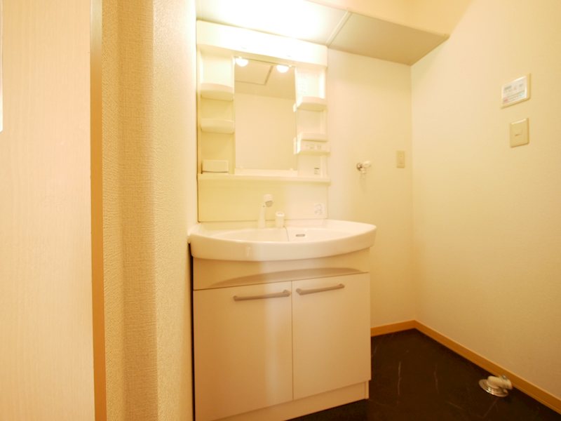 洗面設備　シャンプードレッサー、室内洗濯機置き場