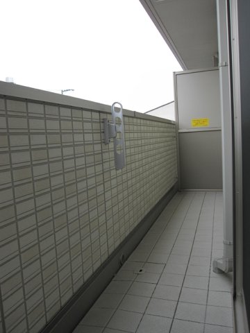 バルコニー　北向き