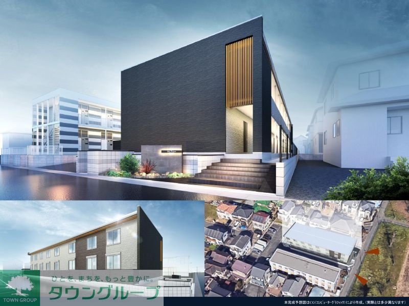 建物外観　本完成予想図はCGにより作成。（実物とは多少異なります）