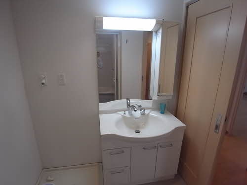 洗面設備　室内洗濯機置き場