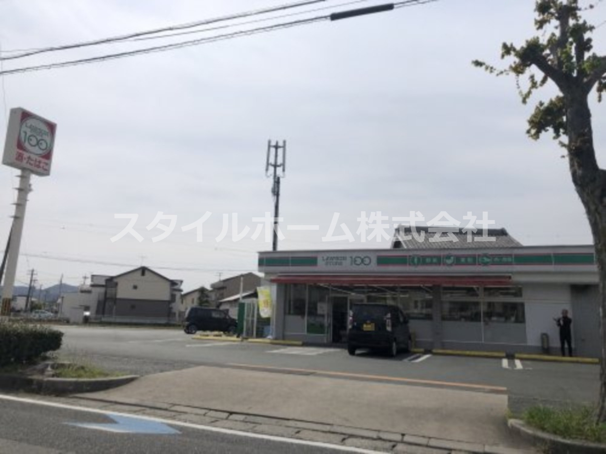 コンビニ　ローソンストア100 豊橋南牛川店（コンビニ）まで343m