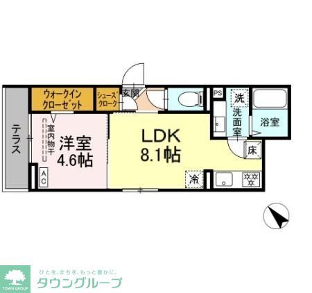 D Paina西寺尾の間取り写真