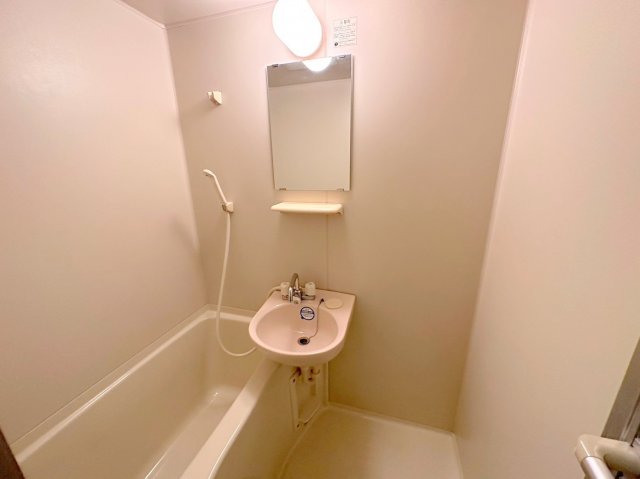 洗面設備　洗面台はバスルーム内です。