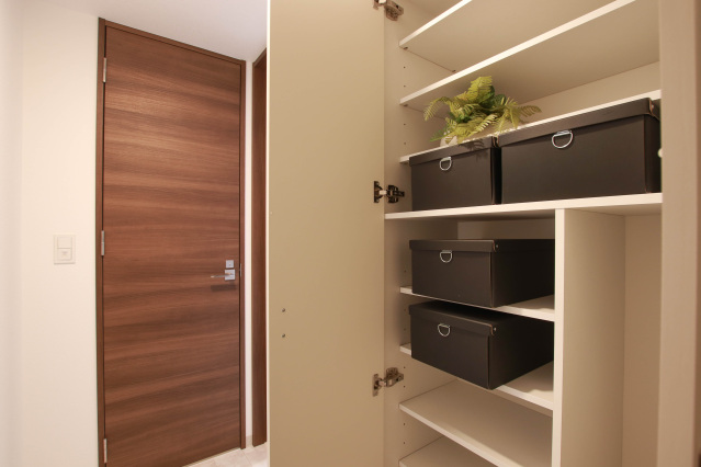 収納　モデルルーム仕様です