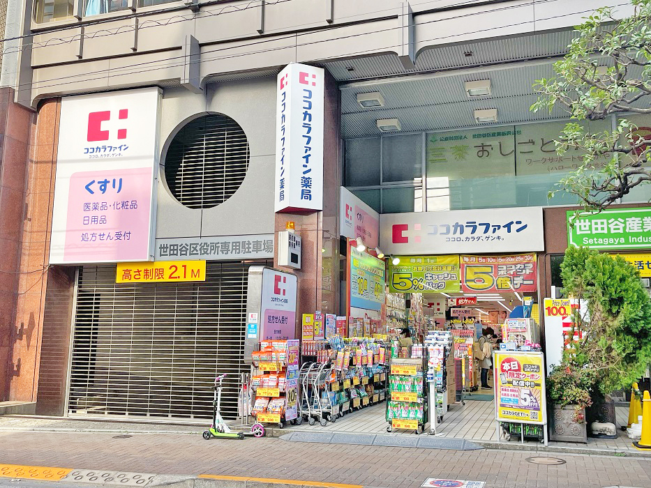 ドラックストア　ココカラファイン茶沢通り店（ドラッグストア）まで208m