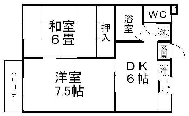 クレセントA棟の間取り写真