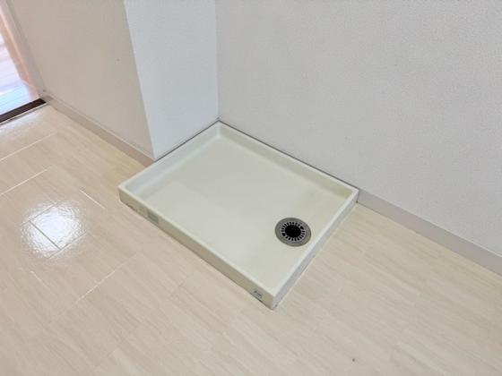 洗面設備　室内洗濯機置場あり雨風での劣化防げます♪