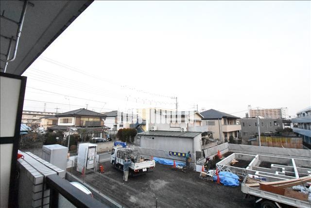 眺望　大きな空が見えるベランダからの眺望です。