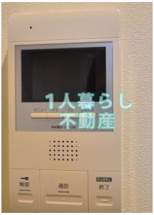 セキュリティ　モニター付きインターホンです