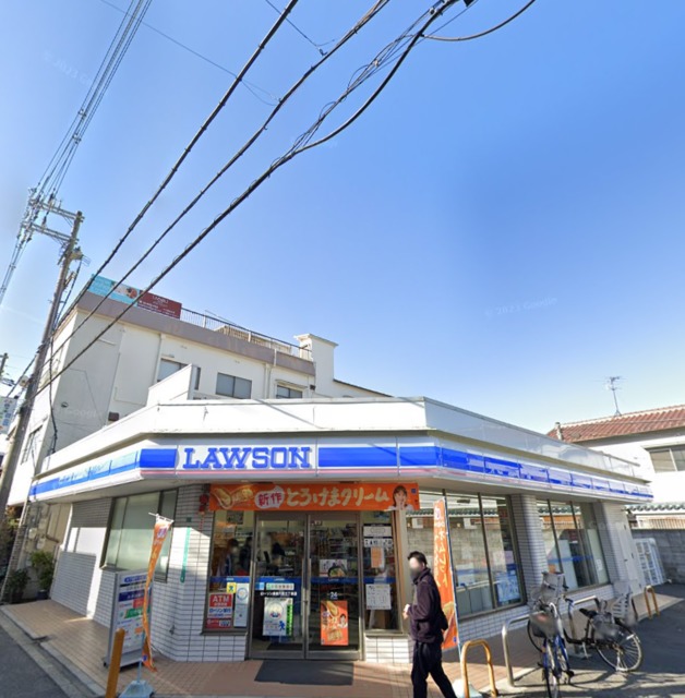 コンビニ　ローソン長吉六反3丁目店、街のホットステーション（コンビニ）まで518m