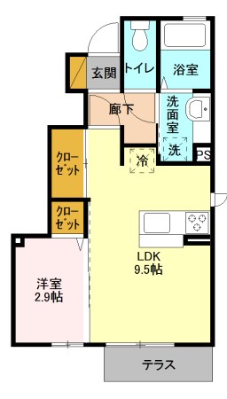 グラン ソレイユの間取り写真