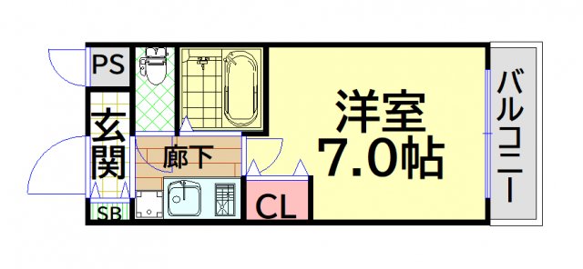 エスリード本町の間取り写真