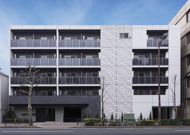 建物外観　スケール感あふれる全85戸、凛として美しい外観デザイン