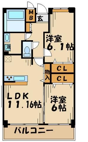 アビティ砧の間取り写真
