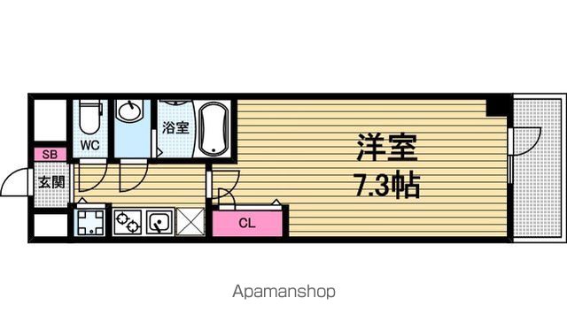 プランドール北浜の間取り写真