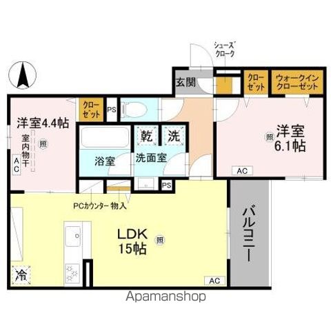 地下鉄谷町線 平野駅 徒歩13分 3階建 新築の間取り写真
