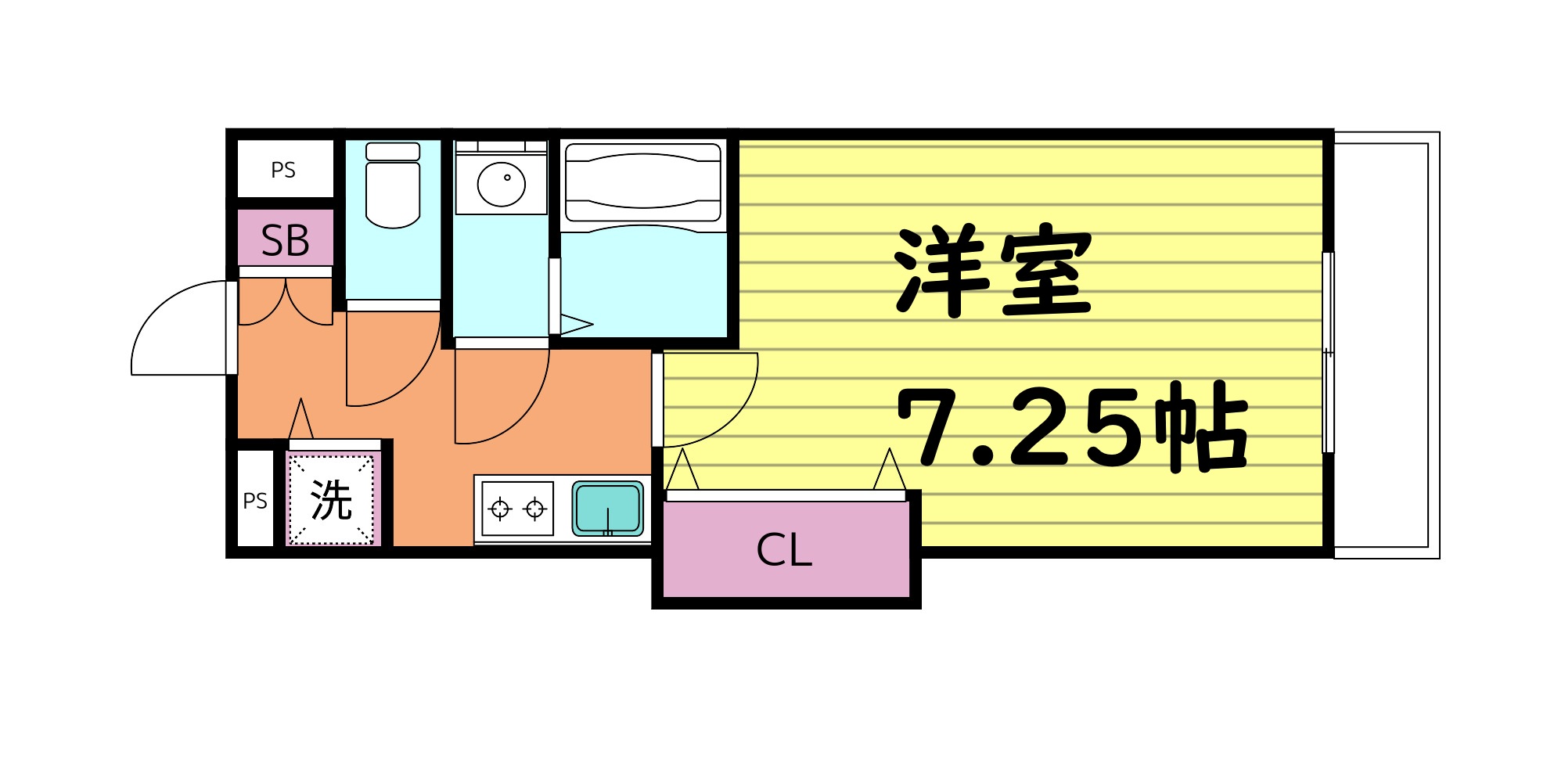 Luxe深江橋の間取り写真