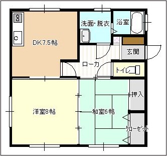 コンフォート鎌田Aの間取り写真