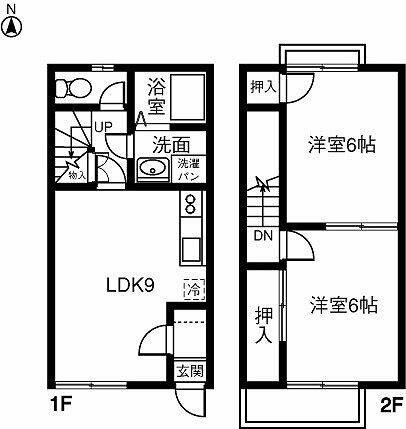 近鉄名古屋線 戸田駅 徒歩26分 2階建 築30年の間取り写真
