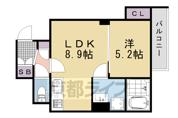 ラモーナ滝ノ町Iの間取り写真