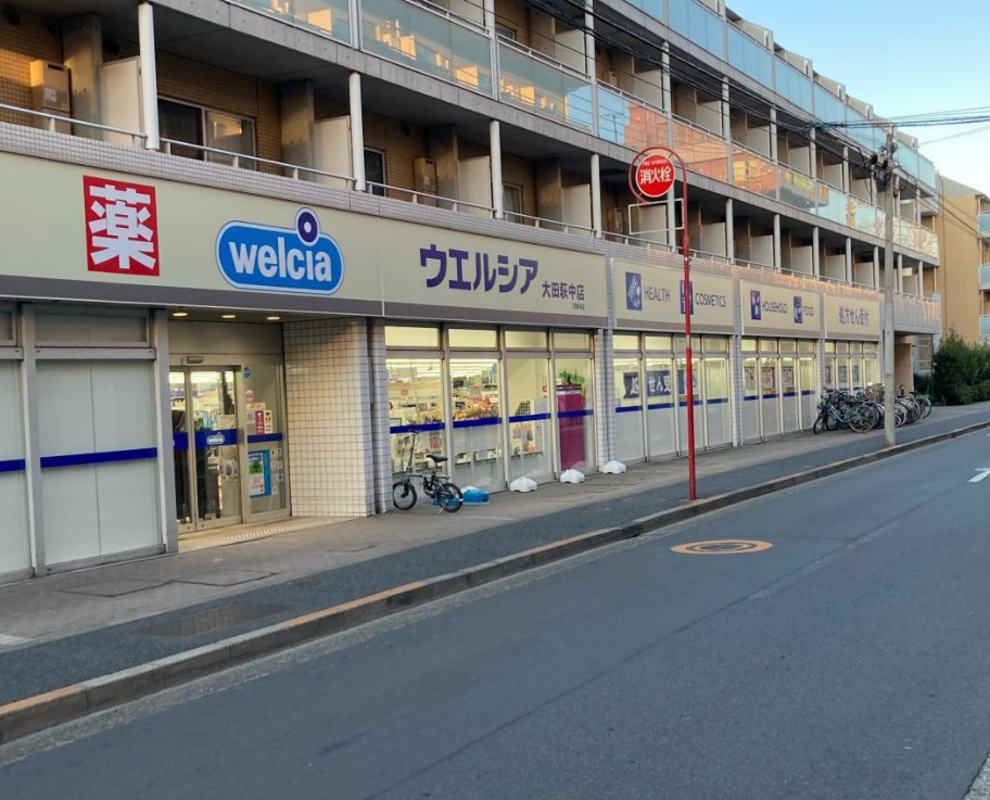 ドラックストア　ウエルシア大田萩中店（ドラッグストア）まで284m