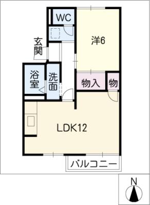 アネックス山本B棟の間取り写真