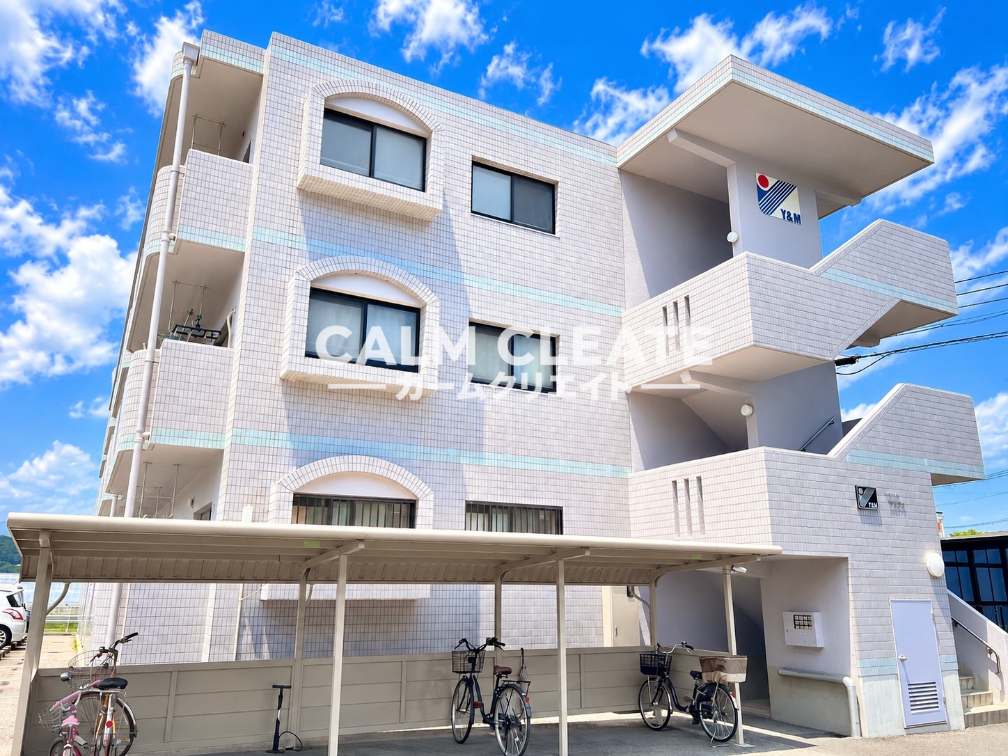 建物外観　最上階の角部屋◇敷金礼金0円で初期費用もお得に入居可能です◆