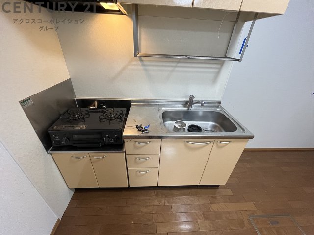 キッチン　2口ガスコンロ付きのキッチンです♪