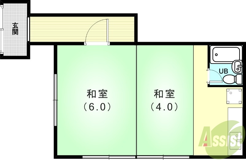 須磨区妙法寺樫原アパートの間取り写真