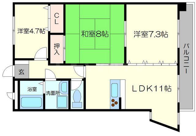 パークハイツアイリス5号館の間取り写真