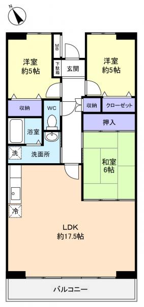 エスポワール八千代の間取り写真