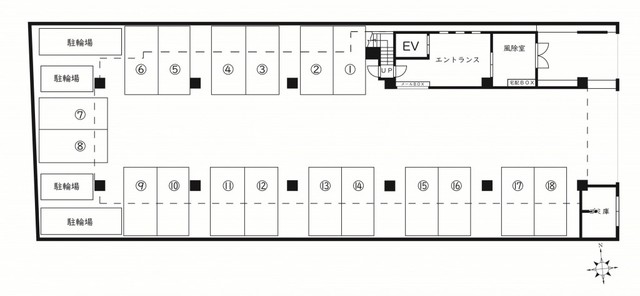 その他　１Ｆ駐車場配置図（図面と異なる場合は、現況を優先します）