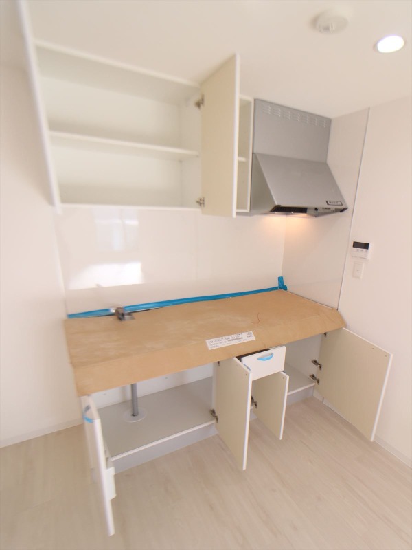 キッチン　収納豊富なキッチンです