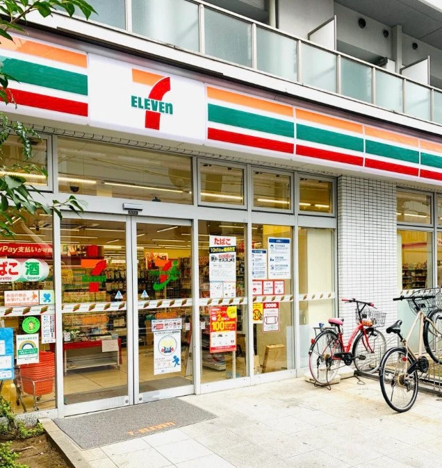 コンビニ　セブンイレブン 墨田江東橋3丁目店（コンビニ）まで3m