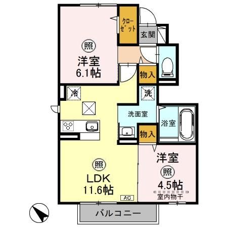 コンフォールの間取り写真