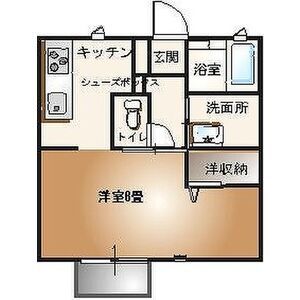 ＪＲ宇都宮線 小山駅 バス乗車時間：28分 最寄りバス停で下車 徒歩3分 2階建 築22年の間取り写真