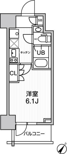JMFレジデンス北品川の間取り写真