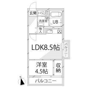 山陽電鉄本線 手柄駅 徒歩10分 7階建 築37年の間取り写真