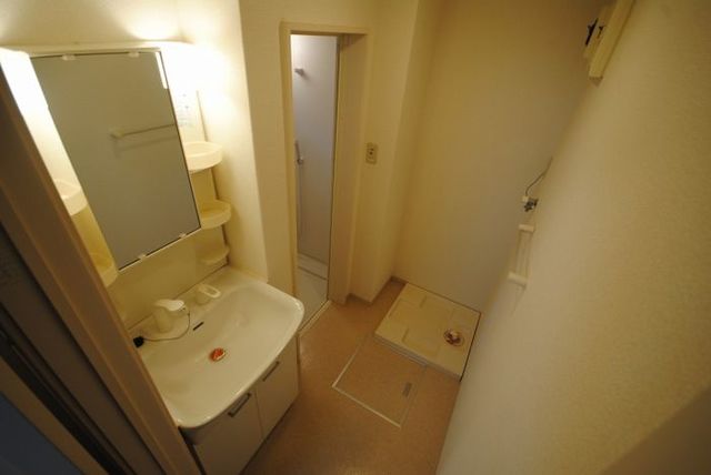 洗面設備　【脱衣場】現状優先。別号室の写真です。
