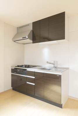 キッチン　3口ガスシステムキッチン