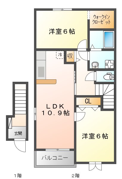 サーフサイドの間取り