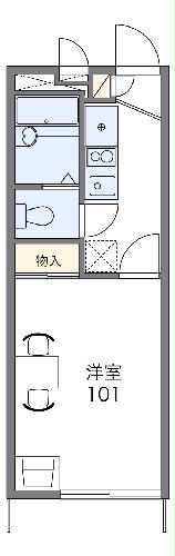 レオパレスあむーる２１ＡＭＯＵＲの間取り