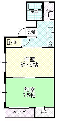 大阪市港区港晴のマンションの間取り