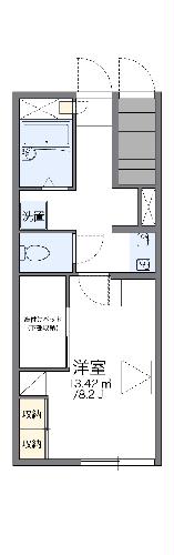 レオパレスヤマタケＢの間取り