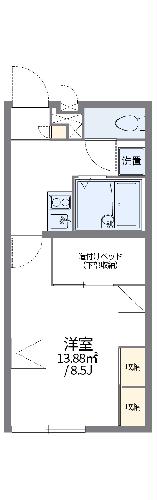 レオパレスシバグロの間取り